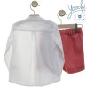 Conjunto niño camisa y bermuda fresa (talla pequeño)