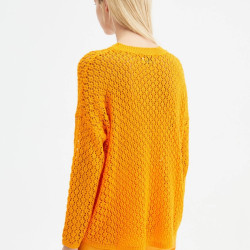 Jersey crochet naranja