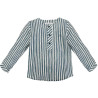 Camisa niño rayas azul