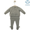 Conjunto bebé jersey y polaina azul
