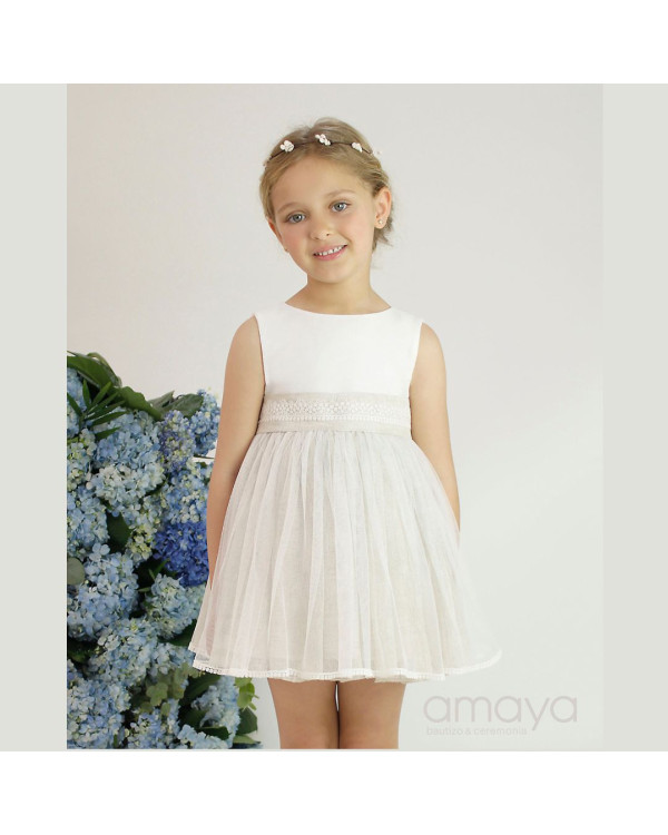 Vestido ceremonia lino