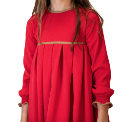 Vestido rojo talle alto