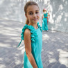 Vestido verde agua