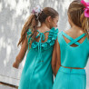 Vestido verde agua