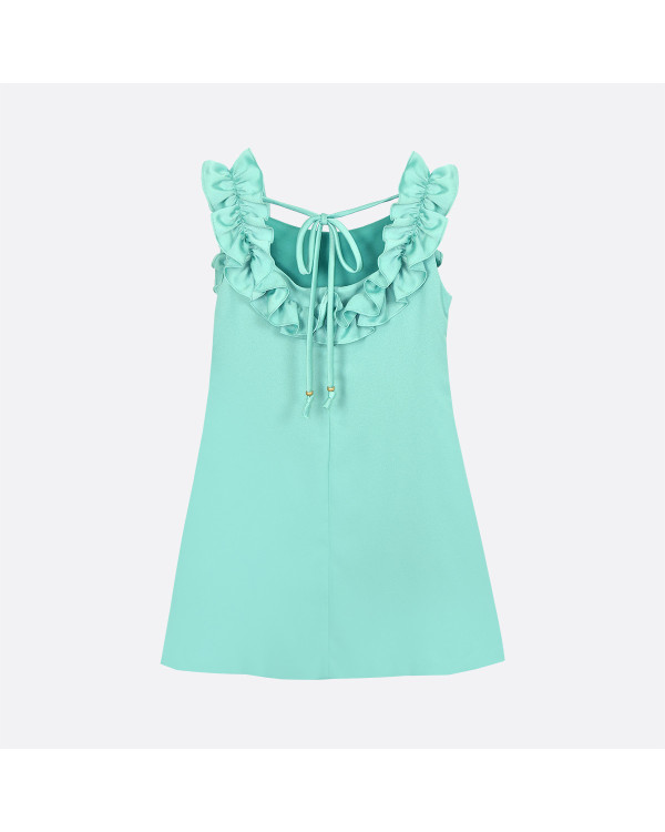 Vestido verde agua