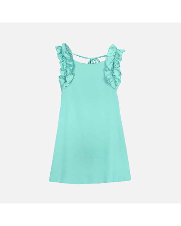 Vestido verde agua