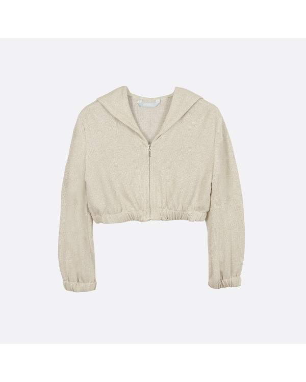 Chaqueta punto dorada