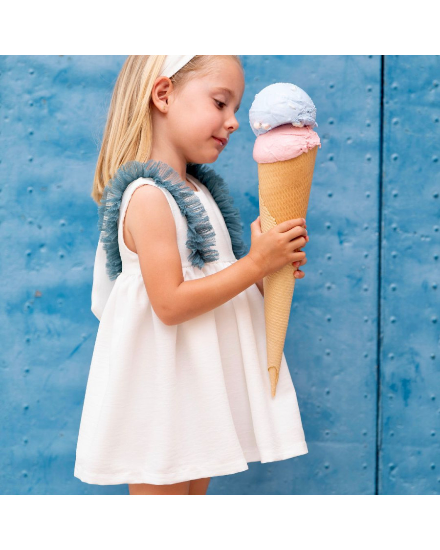 Vestido blanco bambula