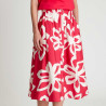 Falda midi estampada fresa