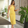 Vestido midi amarillo