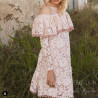 Vestido encaje volante