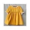 Vestido mostaza lino
