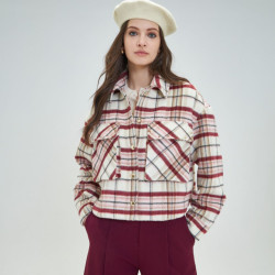 Chaqueta de paño cuadros