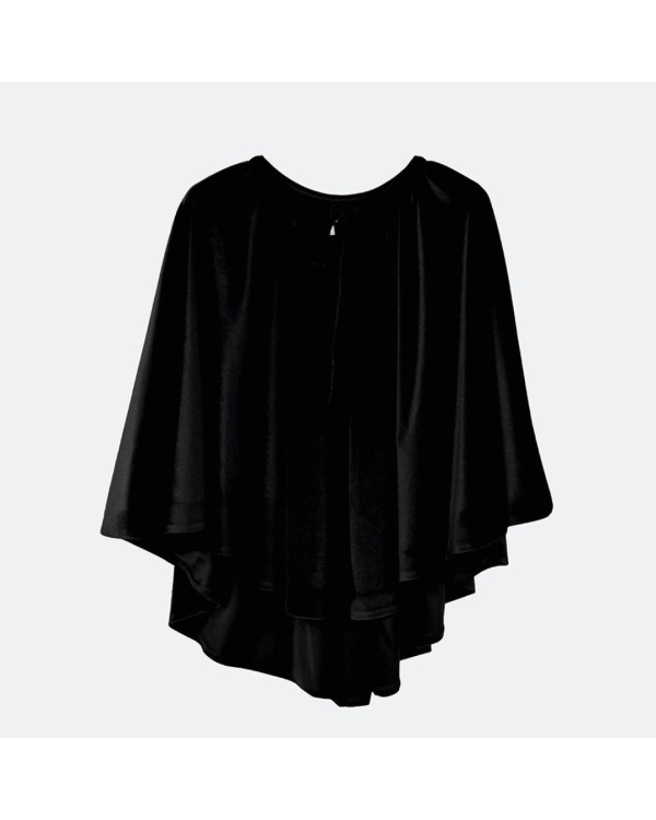 Capa terciopelo negra