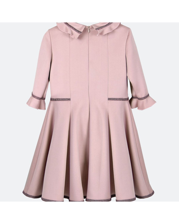 Vestido rosa empolvado