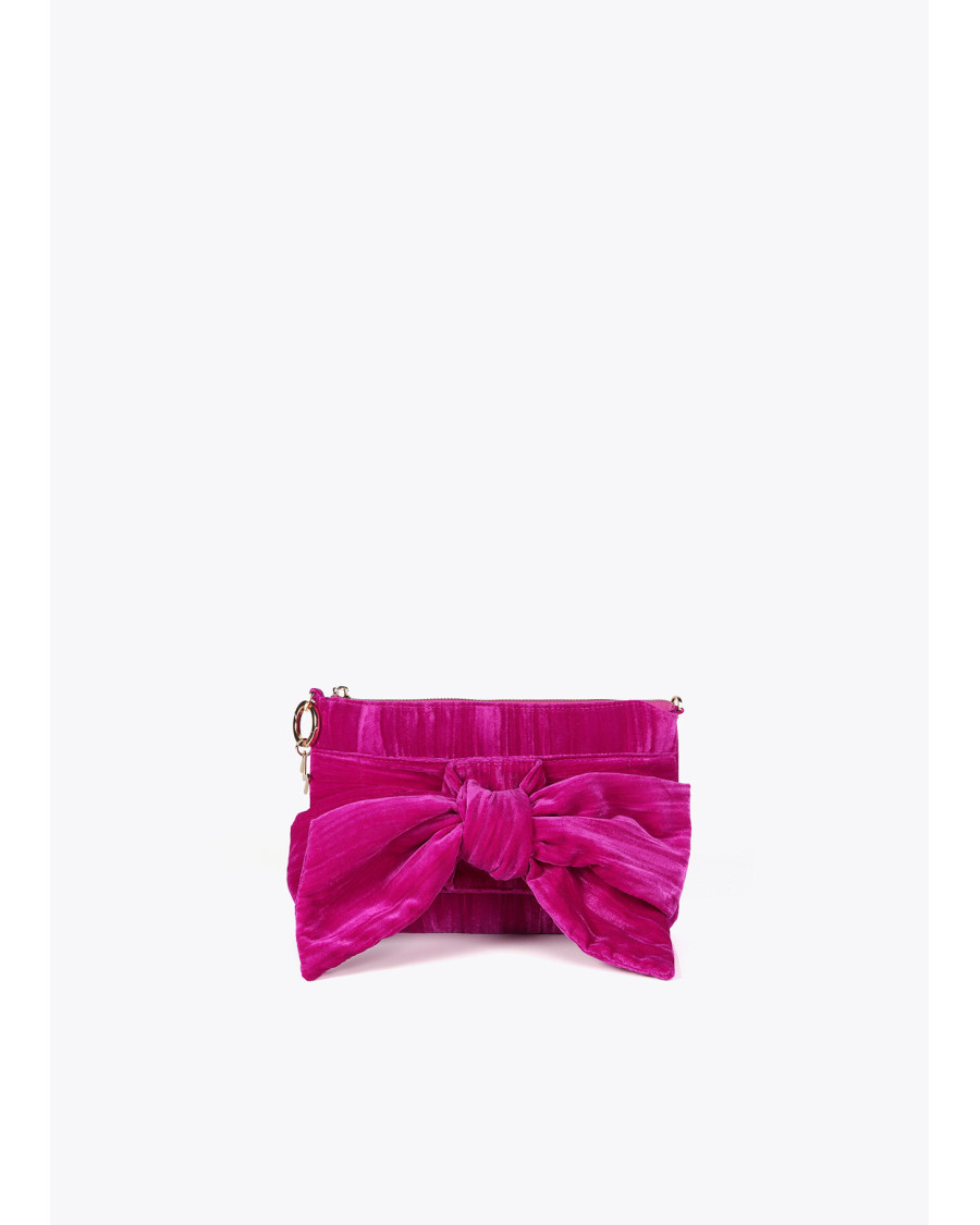 Bolso de mano con lazada frontal