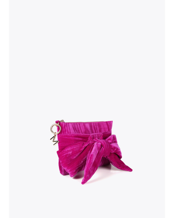Bolso de mano con lazada frontal