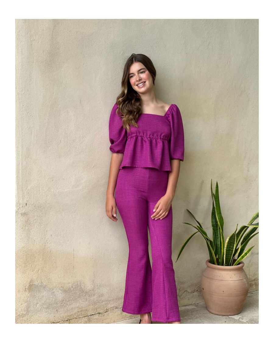 Conjunto top y pantalón bugambilla