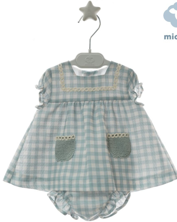 Conjunto bebé niña cuadros...