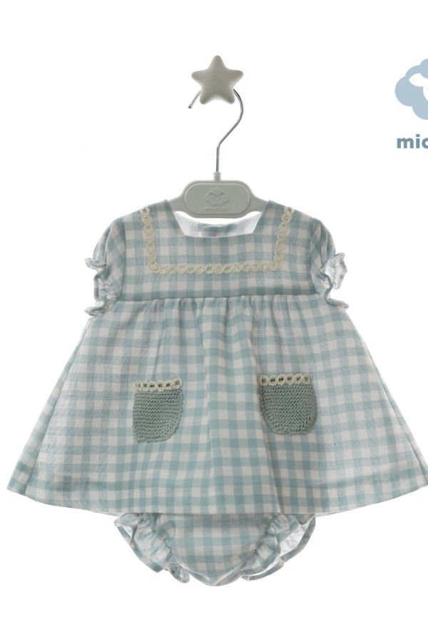 Conjunto bebé niña cuadros vichy