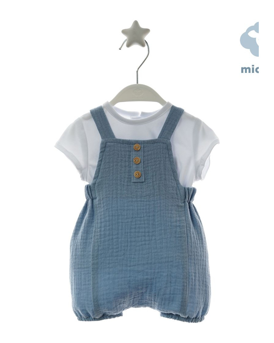 Conjunto camiseta y peto bambula