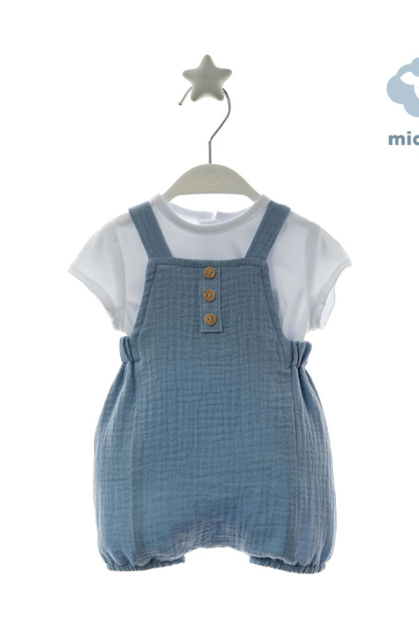 Conjunto camiseta y peto bambula
