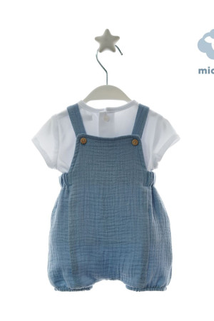 Conjunto camiseta y peto bambula