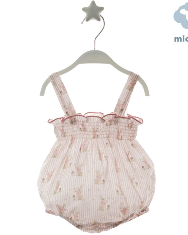 Ranita rayas conejitos rosa