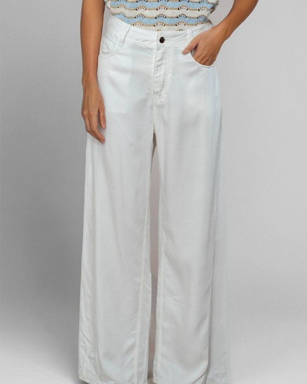 Pantalón vaquero blanco