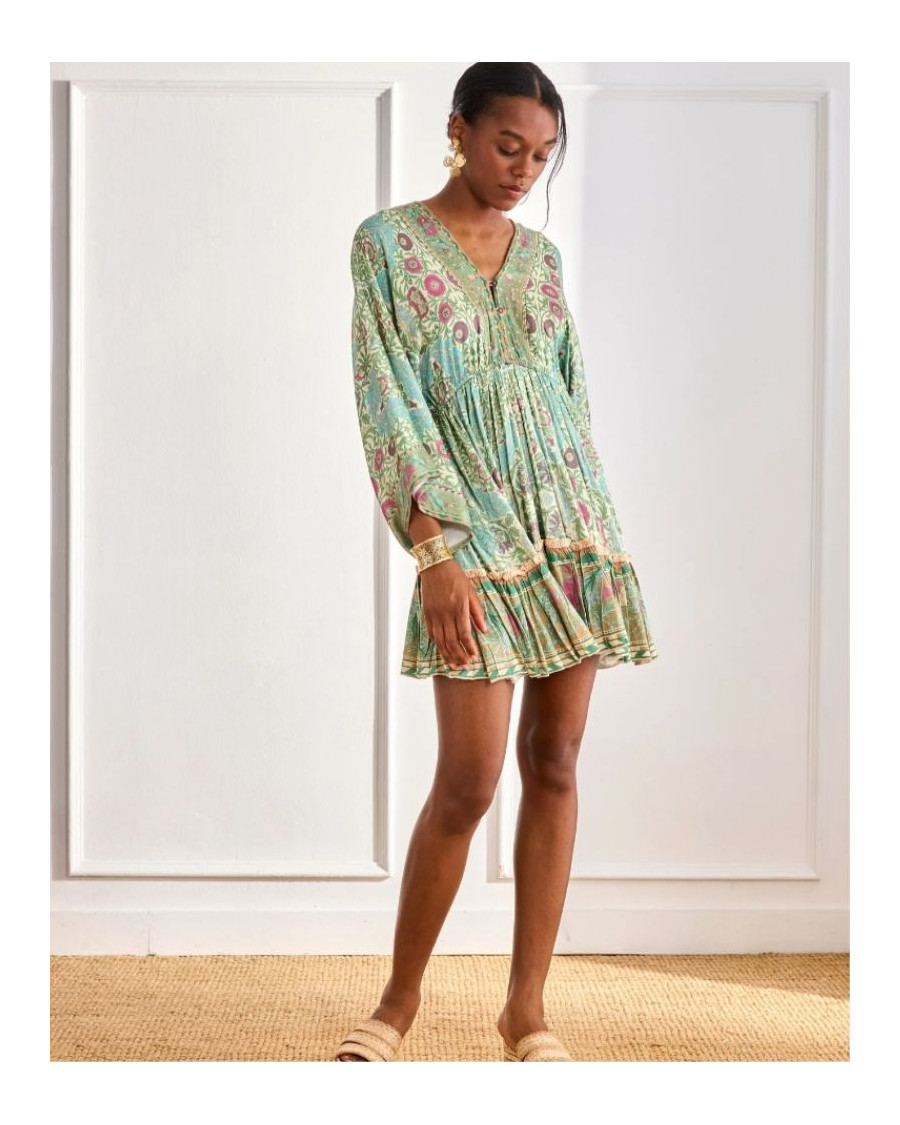 Vestido corto estampado