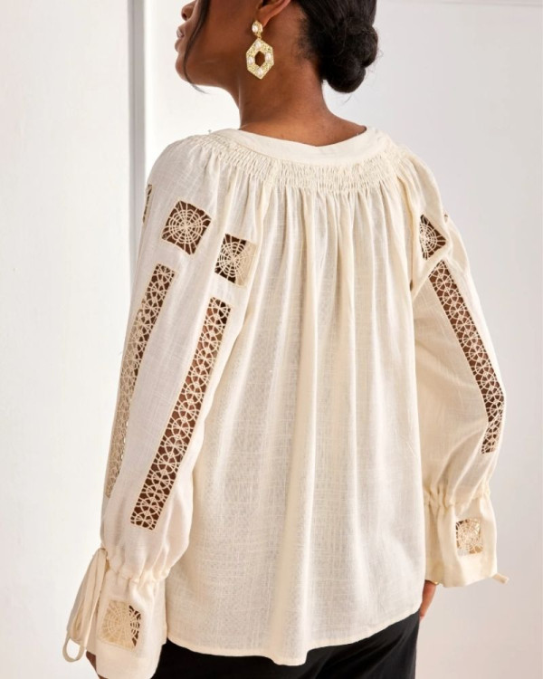 Blusa con calados