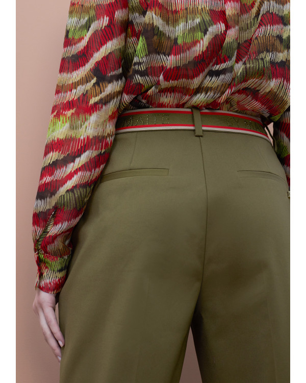 Pantalón cinta logo M kaki
