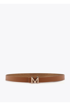 Cinturón metal marrón reversible