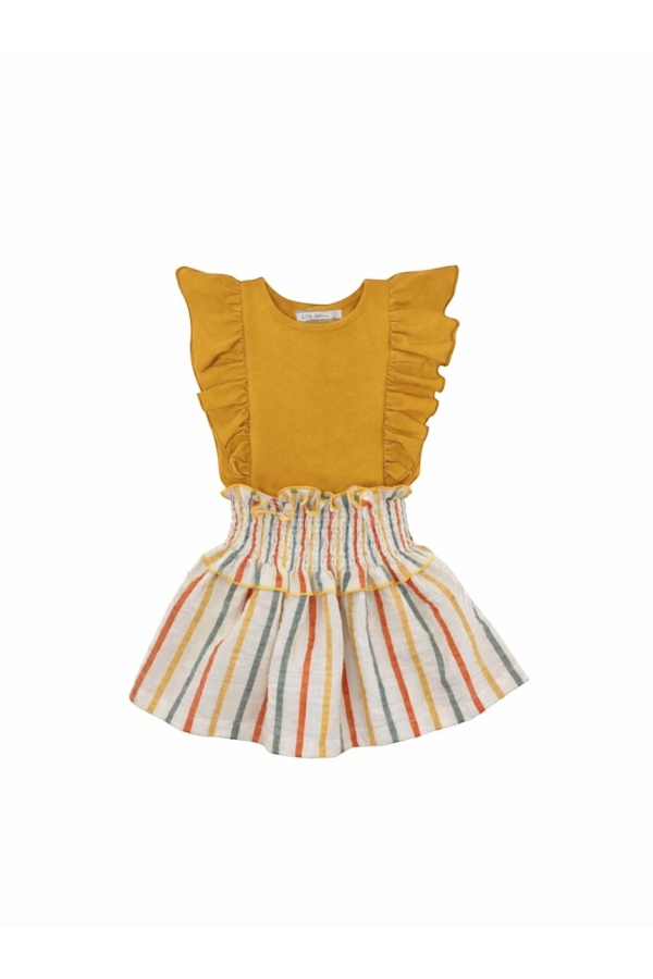 Conjunto falda rayas