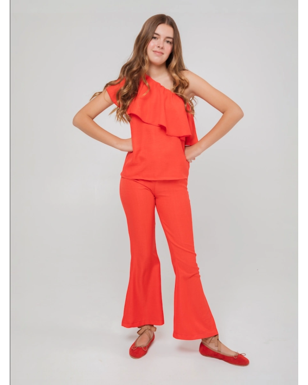 Conjunto rojo top...