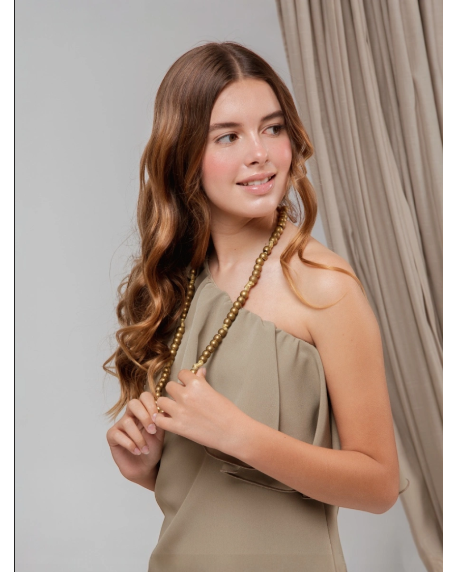 Conjunto tierra top y pantalón flare