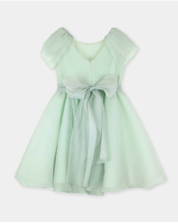 Vestido junior verde agua