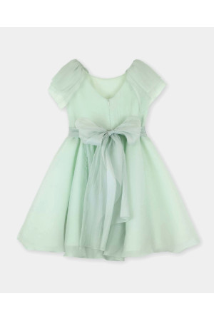 Vestido junior verde agua