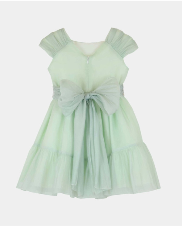 Vestido infantil en organza