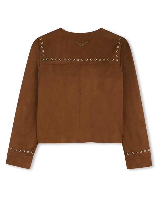 Cazadora marrón tachas Zadig