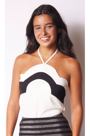 Top serena blanco