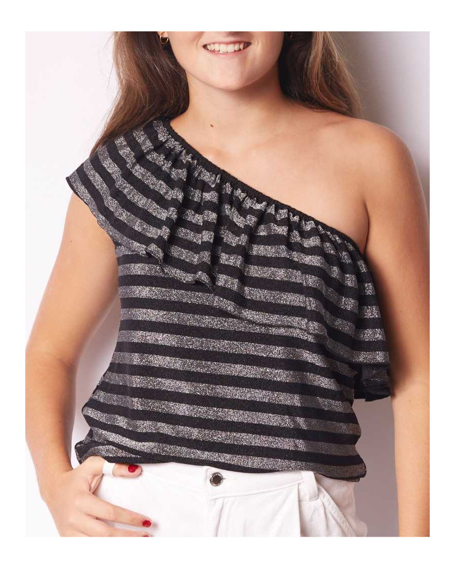top lurex silver