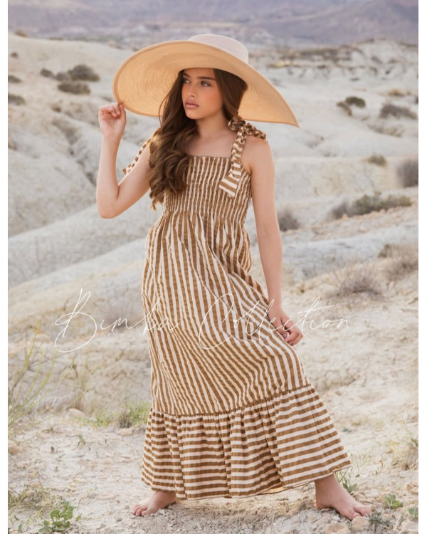 Vestido largo rayas