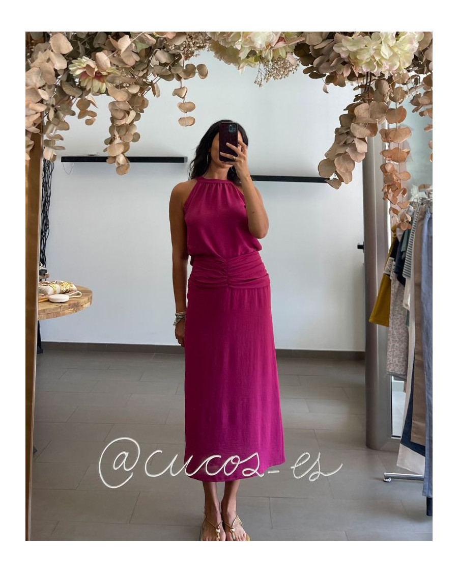 Conjunto top y falda bugambilla