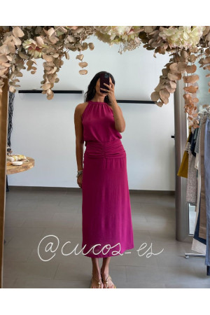 Conjunto top y falda bugambilla