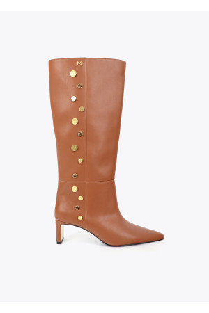 Bota alta con detalle aplicaciones joya 45a