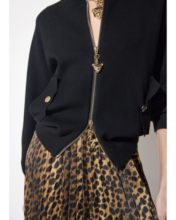 Bomber tricot cremallera...