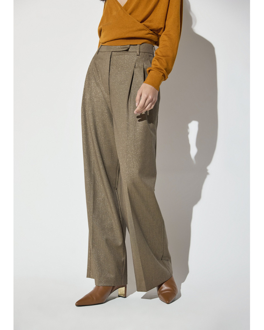 Pantalón doble pinzas pata de gallo