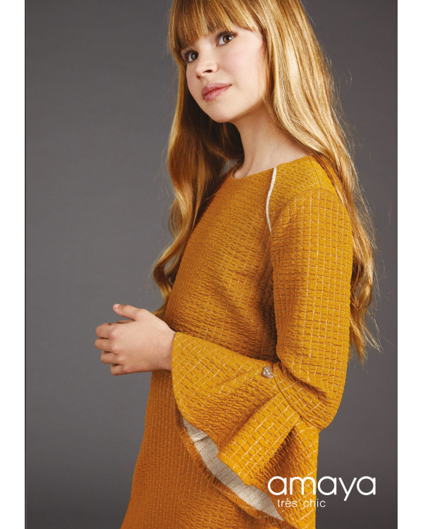 Vestido mostaza (estrecho)