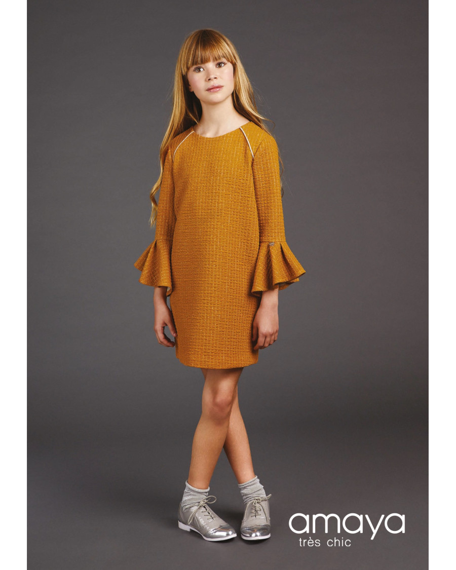 Vestido mostaza (estrecho)